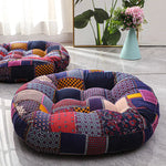 Coussin de sol rond à motifs 55x55cm - Vignette | Coussin Malin
