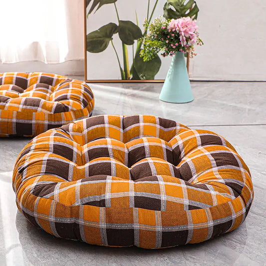 Coussin Malin Coussin de sol rond à motifs 55x55cm