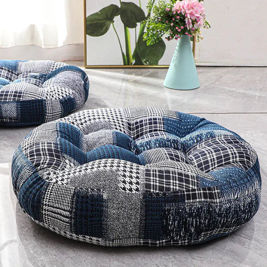 Coussin Malin Coussin de sol rond à motifs 55x55cm