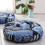 Coussin de sol rond à motifs 55x55cm - Vignette | Coussin Malin