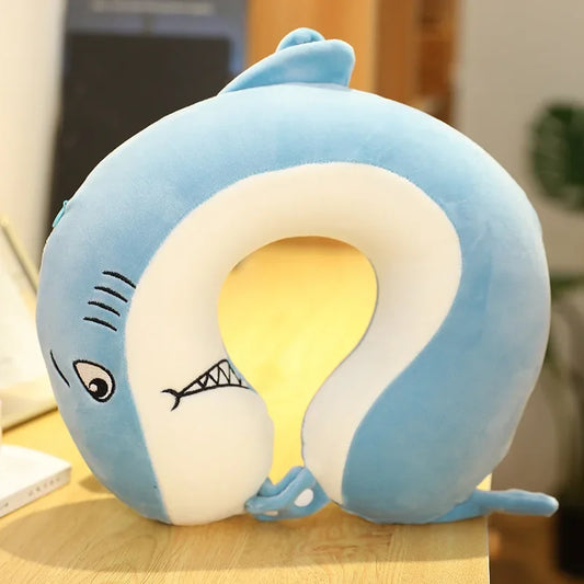 Coussin Malin Coussin de voyage Coussin de voyage à mémoire de forme | Requin