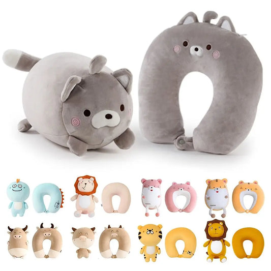 Coussin Malin Coussin de voyage Coussin de voyage avec peluche | Renne