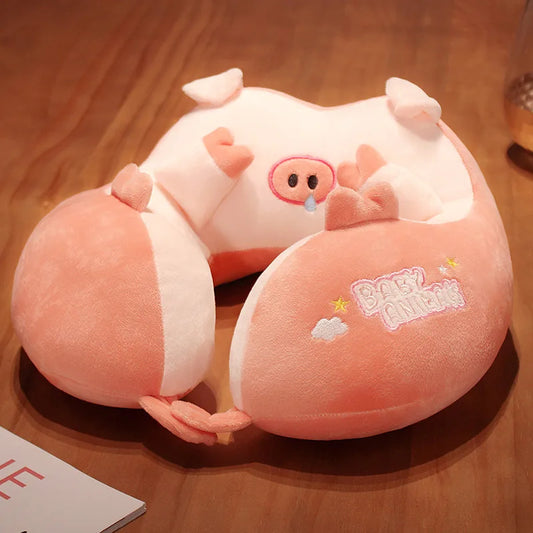 Coussin Malin Coussin de voyage Coussin de voyage Baby Animals | Cochon