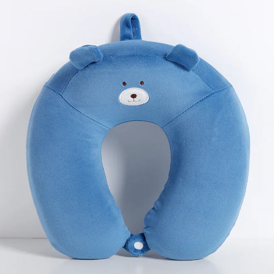 Coussin Malin Coussin de voyage Coussin de voyage original déhoussable | Ours bleu