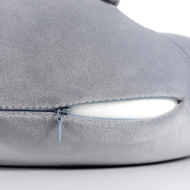 Coussin Malin Coussin de voyage Coussin de voyage original déhoussable | Ours gris