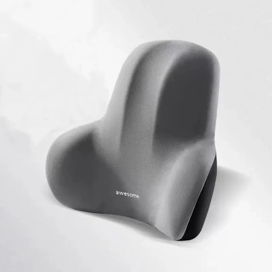 Coussin Malin Coussin lombaire Coussin lombaire à mémoire de forme pour chaise | Gris