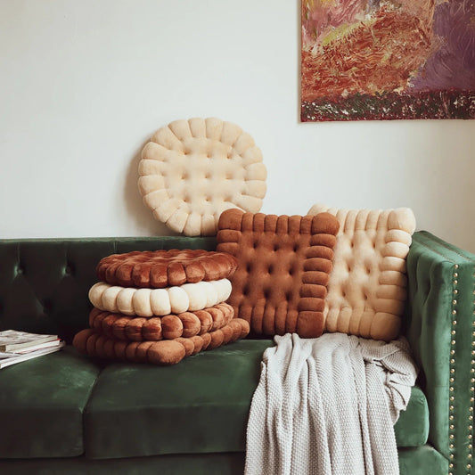 Coussin Malin Coussin original Coussin canapé et chaise original | Biscuit chocolat carré