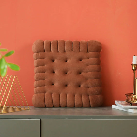 Coussin Malin Coussin original Coussin canapé et chaise original | Biscuit chocolat carré