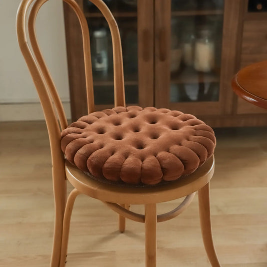 Coussin Malin Coussin original Coussin canapé et chaise original | Biscuit chocolat rond
