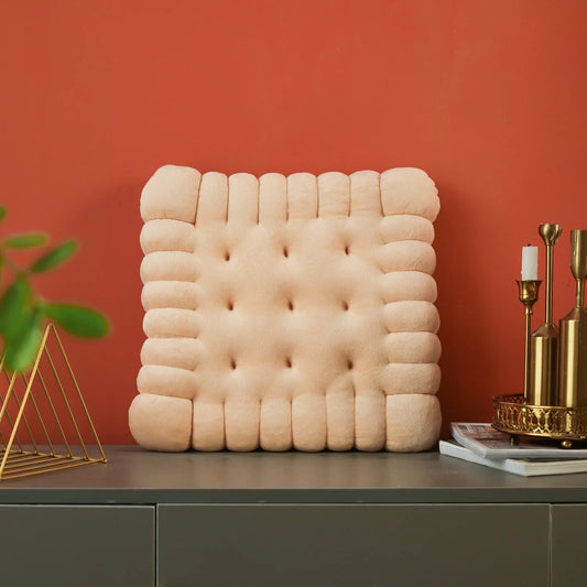 Coussin Malin Coussin original Coussin canapé et chaise original | Biscuit vanille carré