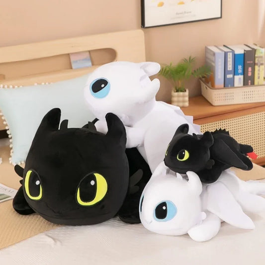Coussin Malin Coussin original Gros coussin original fantaisie | Dragon blanc