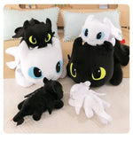 Gros coussin original fantaisie | Dragon noir - Vignette | Coussin Malin