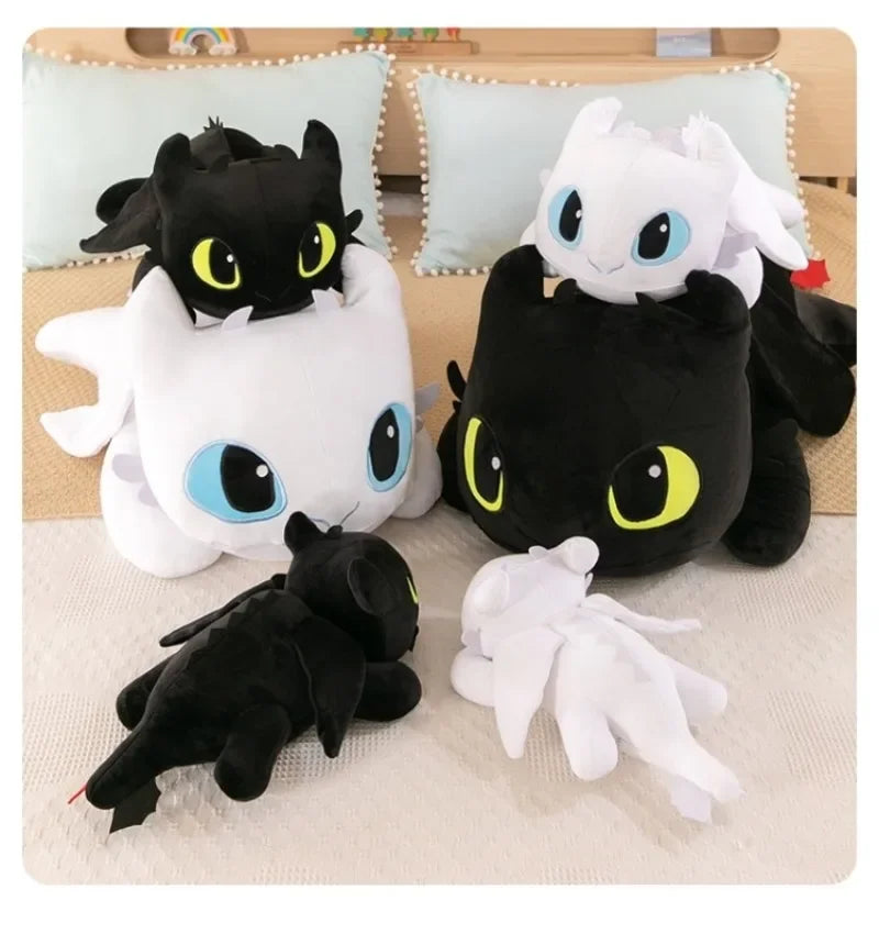Coussin Malin Coussin original Gros coussin original fantaisie | Dragon blanc