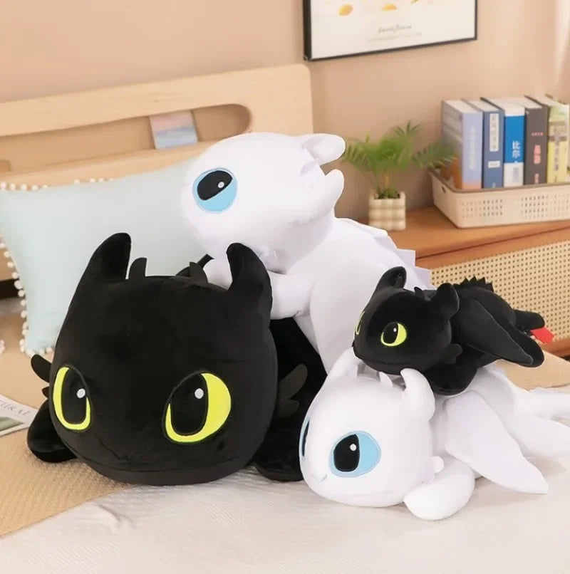 Coussin Malin Coussin original Gros coussin original fantaisie | Dragon blanc