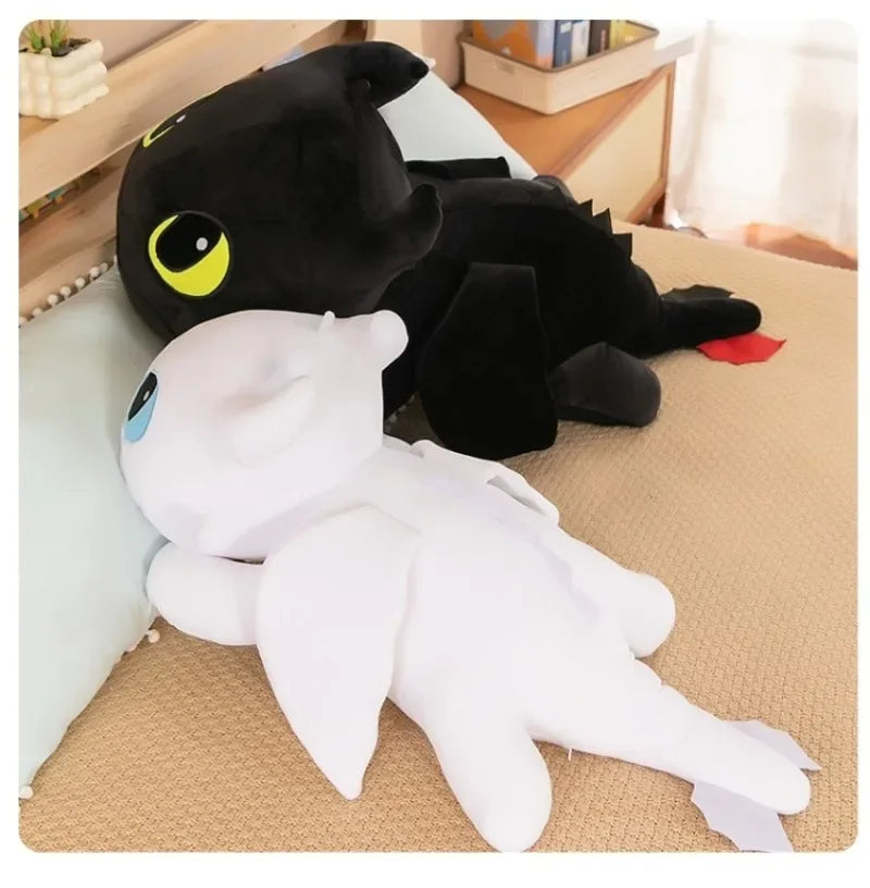 Coussin Malin Coussin original Gros coussin original fantaisie | Dragon blanc