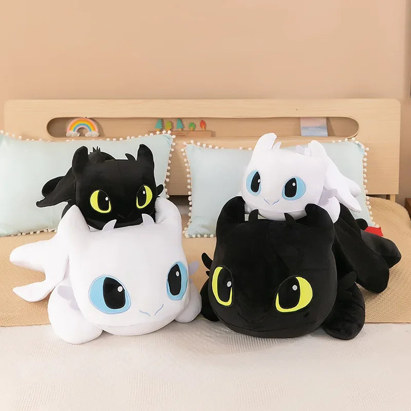 Coussin Malin Coussin original Gros coussin original fantaisie | Dragon blanc