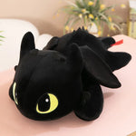 Gros coussin original fantaisie | Dragon noir - Vignette | Coussin Malin