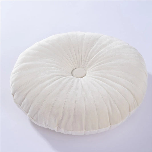 Coussin Malin Coussin pouf Coussin pouf rond classique | 35x35cm blanc