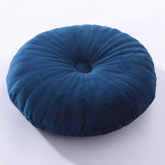 Coussin Malin Coussin pouf Coussin pouf rond classique | 35x35cm bleu
