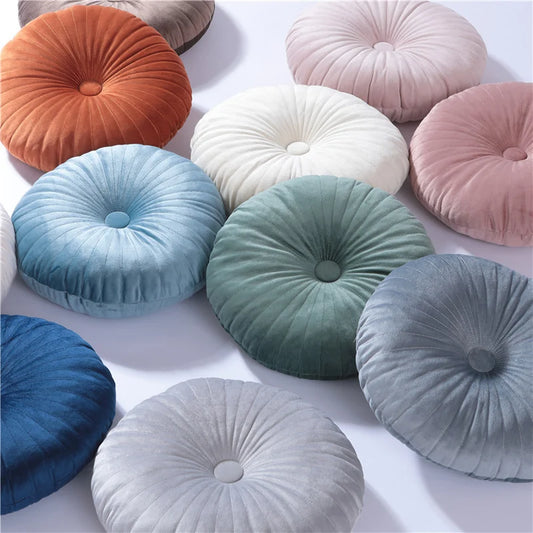 Coussin Malin Coussin pouf Coussin pouf rond classique | 35x35cm gris