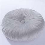 Coussin pouf rond classique | 35x35cm gris - Vignette | Coussin Malin