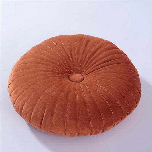 Coussin Malin Coussin pouf Coussin pouf rond classique | 35x35cm orange