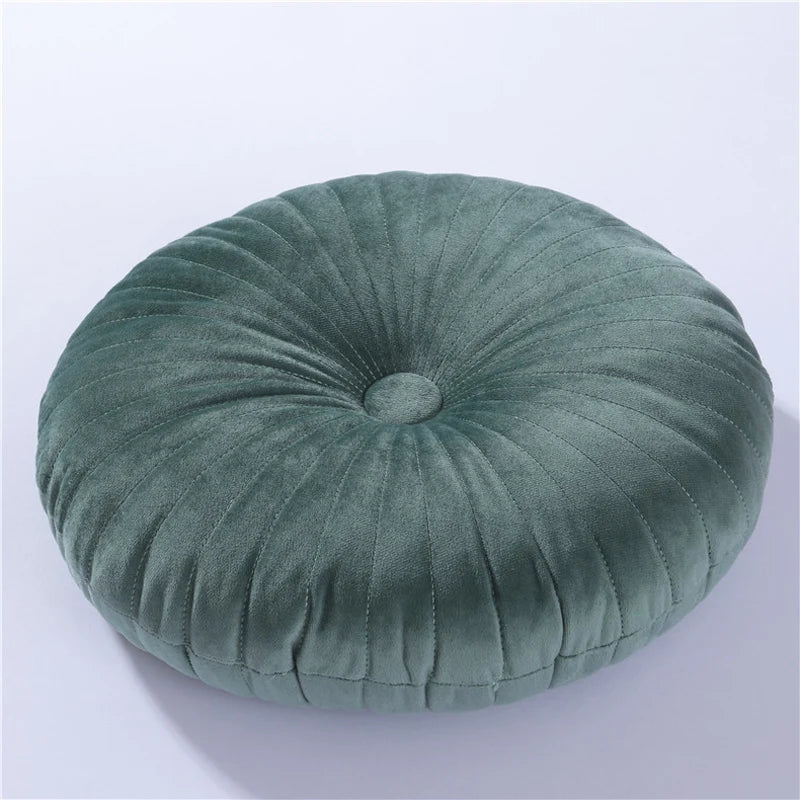 Coussin Malin Coussin pouf Coussin pouf rond classique | 35x35cm vert