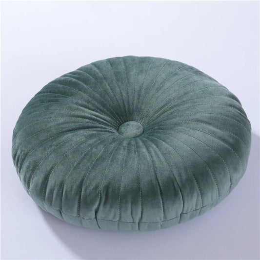 Coussin Malin Coussin pouf Coussin pouf rond classique | 35x35cm vert