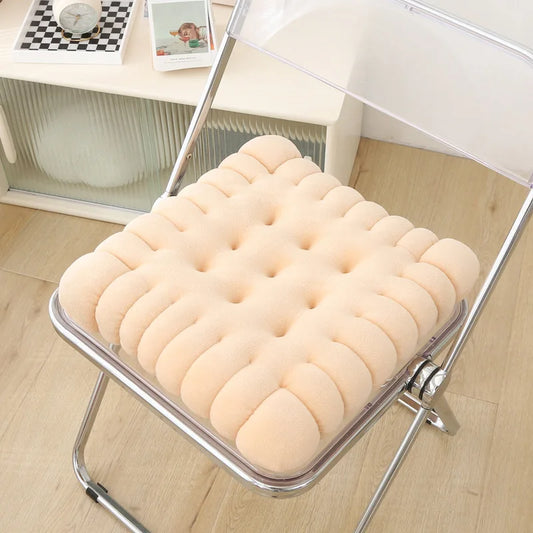 Coussin Malin Coussin pour chaise Coussin pour chaise original | Biscuit rectangulaire beige