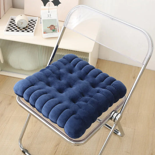 Coussin Malin Coussin pour chaise Coussin pour chaise original | Biscuit rectangulaire bleu