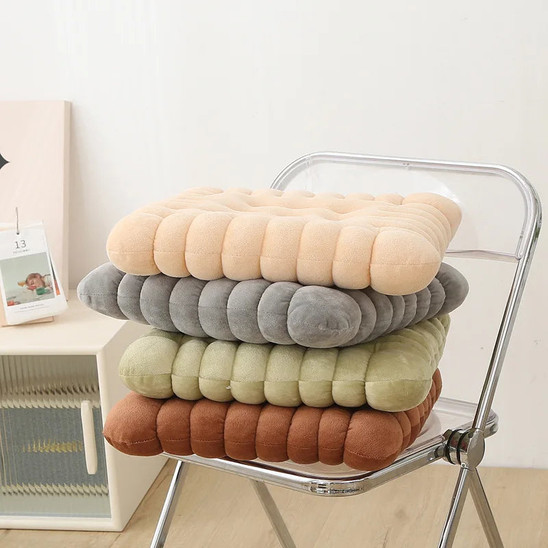 Coussin Malin Coussin pour chaise Coussin pour chaise original | Biscuit rectangulaire gris