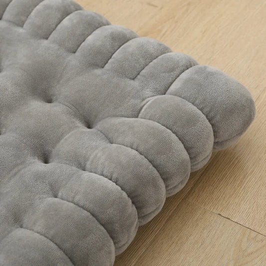 Coussin Malin Coussin pour chaise Coussin pour chaise original | Biscuit rectangulaire gris