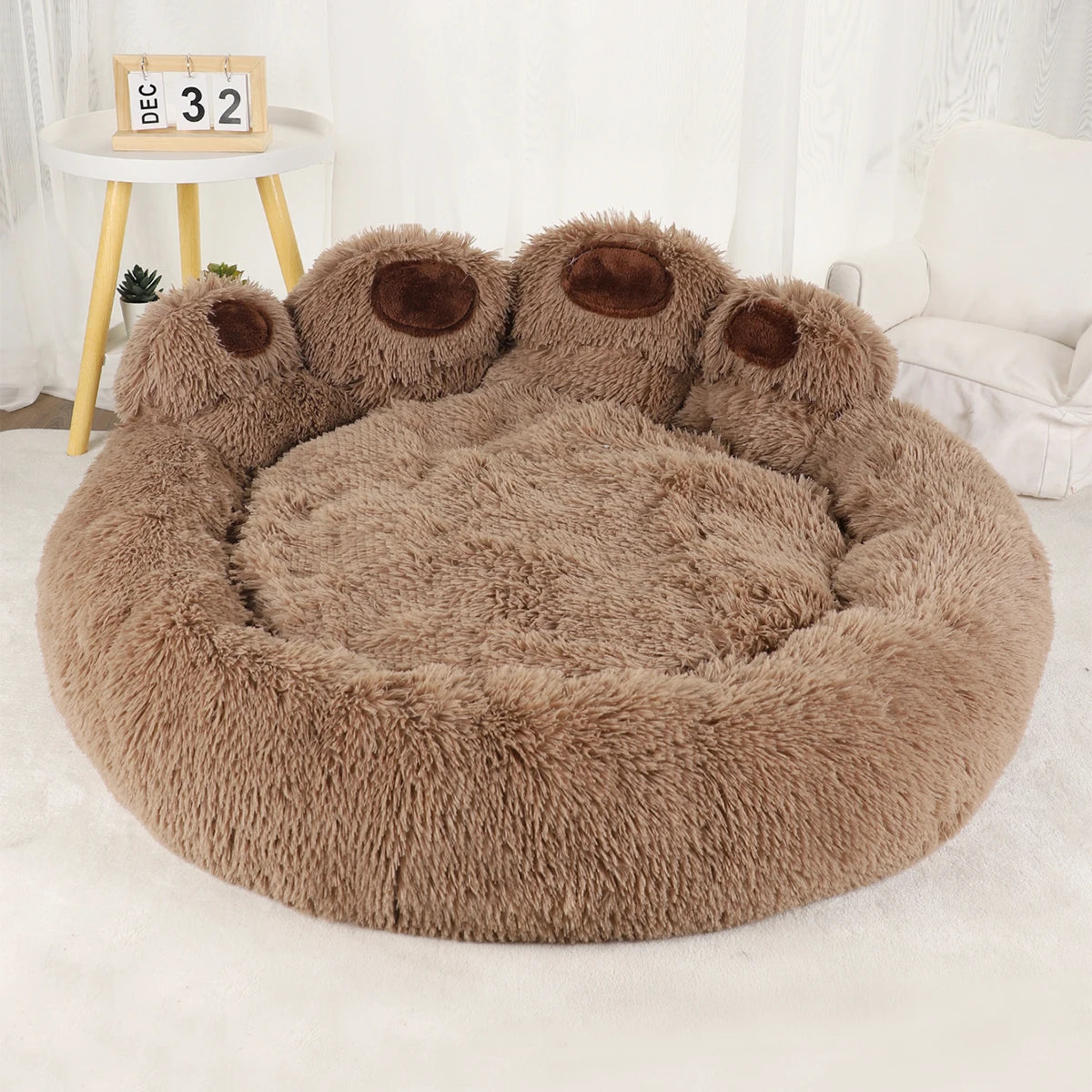 Coussin Malin Coussin pour chien 50cm Coussin pour chien | Patte marron