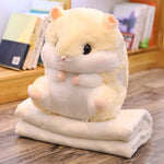 Coussin pour enfant avec plaid en peluche | Souris jaune - Vignette | Coussin Malin