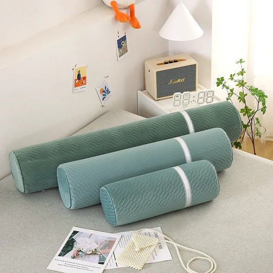 Coussin Malin Coussin tête de lit 18x50cm Gros coussin boudin classique | Bleu