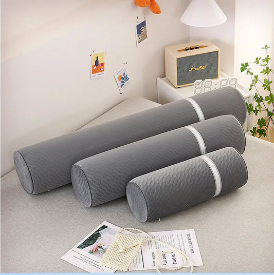 Coussin Malin Coussin tête de lit 18x50cm Gros coussin boudin classique | Gris