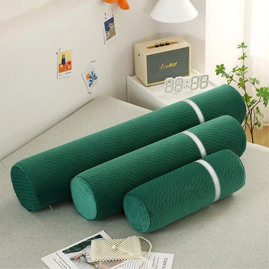 Coussin Malin Coussin tête de lit 18x50cm Gros coussin boudin classique | Vert