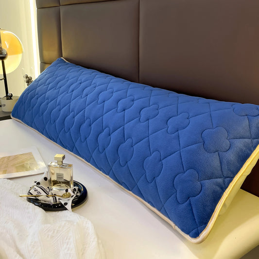 Coussin Malin Coussin tête de lit 120cm Longue housse de coussin tête de lit bleue