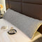Coussin Malin Coussin tête de lit 120cm Longue housse de coussin tête de lit grise