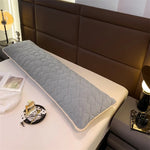 Longue housse de coussin tête de lit grise - Vignette | Coussin Malin