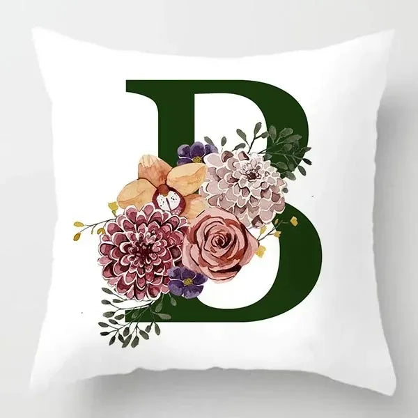 Coussin Malin Housse de coussin canapé décoratif 40x40cm Housse de coussin canapé décoratif lettre | B