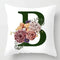 Coussin Malin Housse de coussin canapé décoratif 40x40cm Housse de coussin canapé décoratif lettre | B