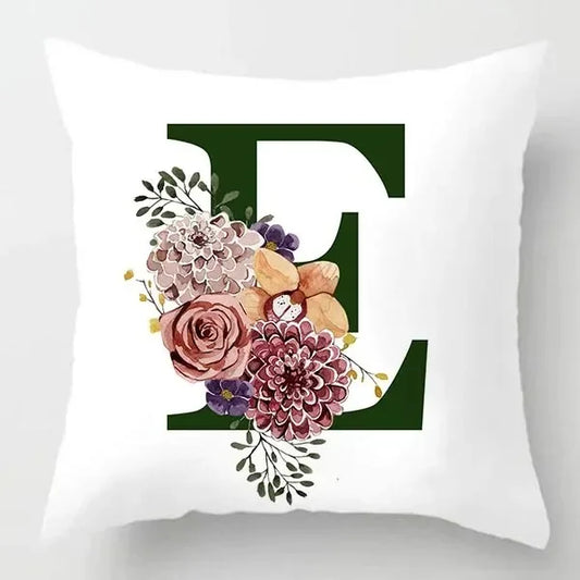 Coussin Malin Housse de coussin canapé décoratif 40x40cm Housse de coussin canapé décoratif lettre | E