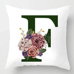 Housse de coussin canapé décoratif lettre | F - Vignette | Coussin Malin