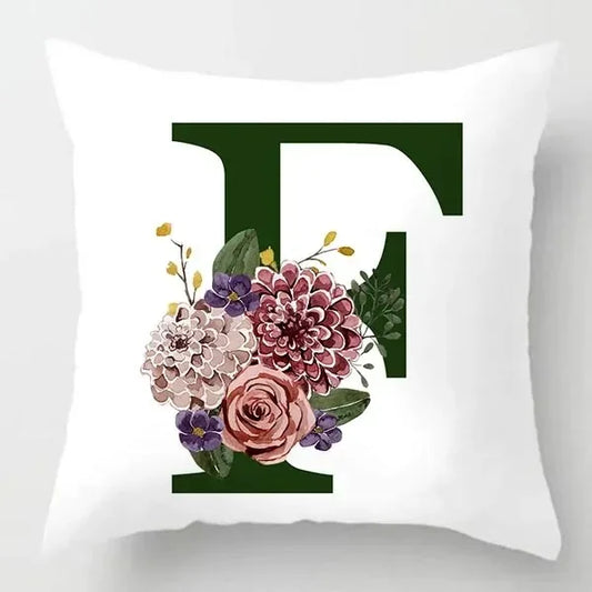 Coussin Malin Housse de coussin canapé décoratif 40x40cm Housse de coussin canapé décoratif lettre | F