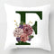 Coussin Malin Housse de coussin canapé décoratif 40x40cm Housse de coussin canapé décoratif lettre | F