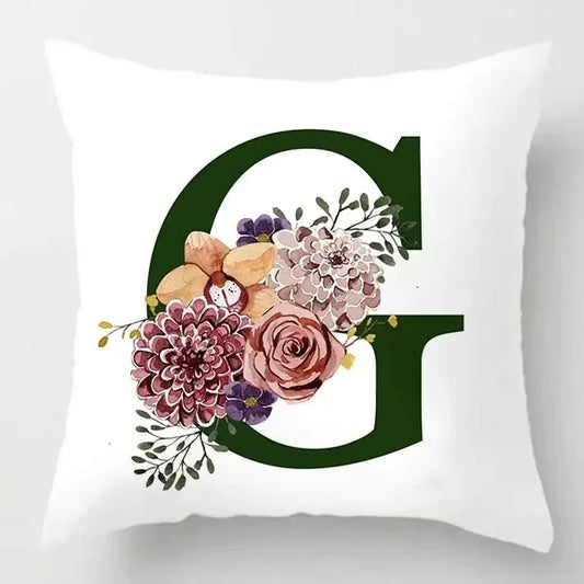 Coussin Malin Housse de coussin canapé décoratif 40x40cm Housse de coussin canapé décoratif lettre | G
