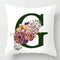 Coussin Malin Housse de coussin canapé décoratif 40x40cm Housse de coussin canapé décoratif lettre | G