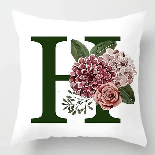 Coussin Malin Housse de coussin canapé décoratif 40x40cm Housse de coussin canapé décoratif lettre | H