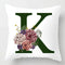 Coussin Malin Housse de coussin canapé décoratif 40x40cm Housse de coussin canapé décoratif lettre | K